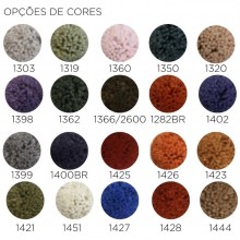 Tapete Artesanal Nylon Altura 10mm Duas Cores em Faixas